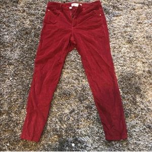 Milan collection red corduroy pants from Garage